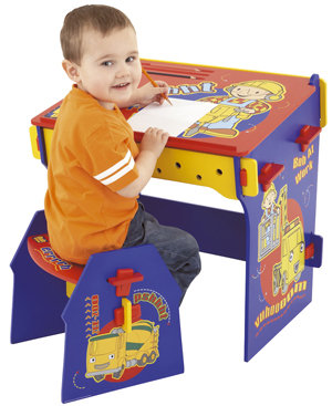 The Builder Tool Desk and Stool with Tools