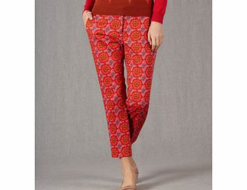 Boden Bistro Crop Trouser, Pink Tile 33383365