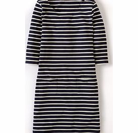 Breton Tunic, Navy/Ivory,Apple Red/Freshwater