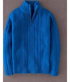 Cable Half Zip, Winter Azure,Fig 33754243