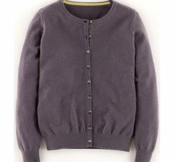 Cashmere Crew Neck Cardigan, Grey,Brown 34249052