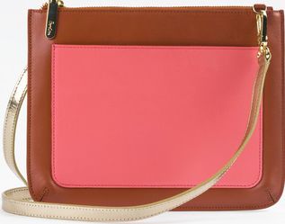 Boden Chancery Clutch Dark Tan/Coral Reef Boden, Dark