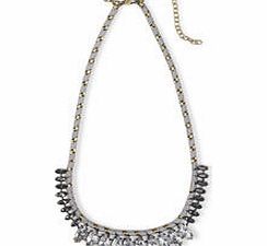 Boden Colourblock Necklace, Crystal,Light