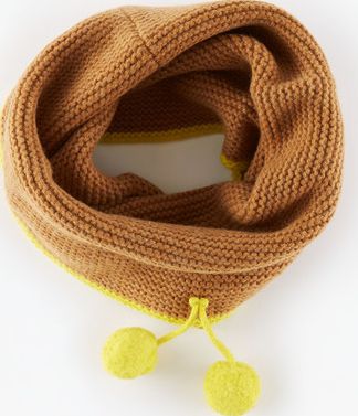 Boden Cosy Snood Dark Caramel/Chartreuse Boden, Dark