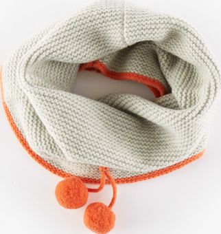 Boden Cosy Snood Silver Melange/Bright Orange Boden,