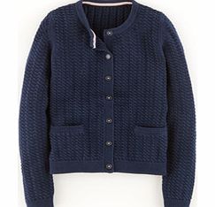 Cotton Cable Cardigan, Blue 34251710