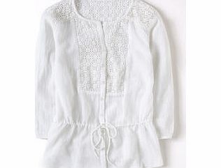 Boden Crochet Lace Blouse, White 34135640