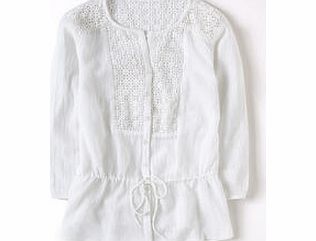 Boden Crochet Lace Blouse, White 34135731