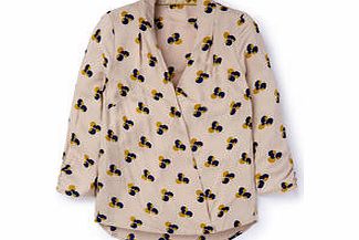 Boden Drapey Wrap Blouse, White,Purple 34844043