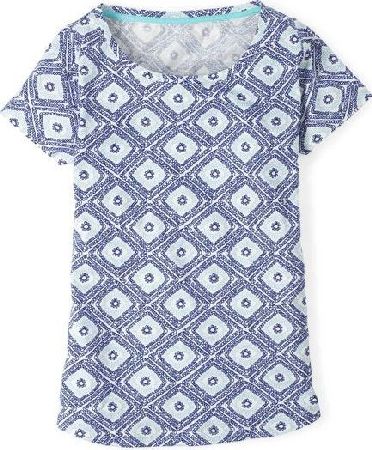 Boden, 1669[^]34882811 Easy Printed Tee Blue Boden, Blue 34882811