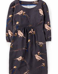 Easy Scoop Tunic, Raven Garden Birds,Placid Blue