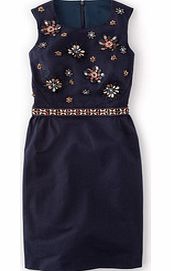 Embellished Floral Dress, Blue,Green 34318295