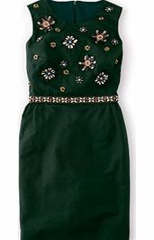 Embellished Floral Dress, Blue,Green 34318543