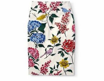 Boden Emilie Pencil Skirt, Multi Abstract,Ivory