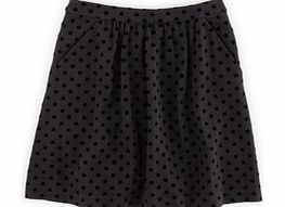 Flock Spot Ponte Skirt, Black,Blue 34410696