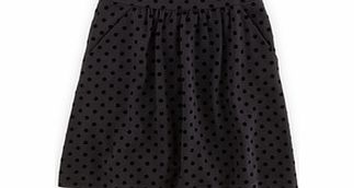 Flock Spot Ponte Skirt, Black,Blue 34410761