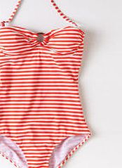 Boden Hoop Detail Swimsuit, Fruit Punch/Ivory 33942103