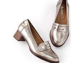 Low Heeled Loafer, Warm Pewter Metallic 34209858