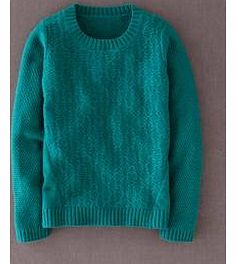 Mixed Stitch Jumper, Green 33674714