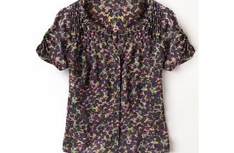 Boden Pretty Georgette Blouse, Grey Bloom 34015784