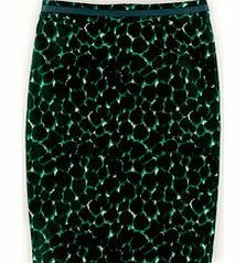 Boden Printed Cotton Pencil Skirt, Black 34360206