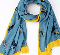 Boden Printed Scarf, Garden Birds 34229005