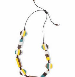 Boden Resin Wood Necklace, Lemon Curd,Jaffa 34597880