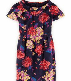 Roll Collar Dress, Navy Statement Floral 34305094