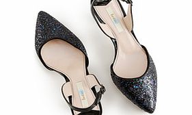 Sixties Slingbacks, Multi Black Glitter,Pink