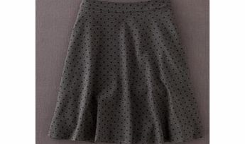 Boden Smithfield Wool Skirt, Dark Grey Melange Spot