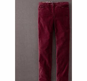 Boden Straightleg Velvet Trouser, Carmine 33702036