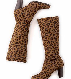 Boden Stretch Heeled Boot, Tan Leopard,Grey,Black