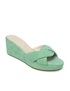 Suede Mule Wedges