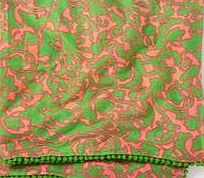 Summer Sarong, Orange  Green Leaf 34057299