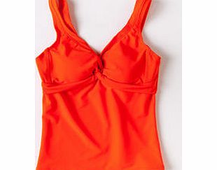 Twist Front Tankini, Tropical Orange,Peacock