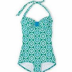 Boden Vintage Boyleg Swimsuit, Lotus Woodblock,Tutti