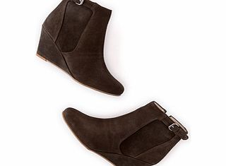 West End Wedge Boot, Black,Mocha 34217554