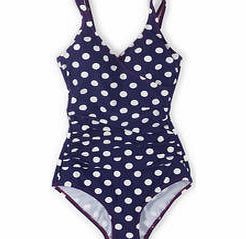 Boden Wrap Front Swimsuit, Black,Sailor Blue