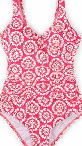 Boden Wrap Front Swimsuit Tutti Frutti Woodblock