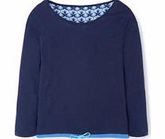 Yoga Drawcord Top, Blue,Maroon 34595033