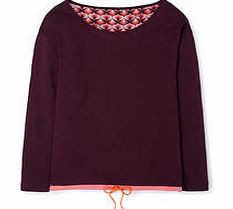 Yoga Drawcord Top, Maroon,Blue 34595173