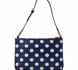 Zip Top Clutch, Navy  Oatmeal Spot 34227686