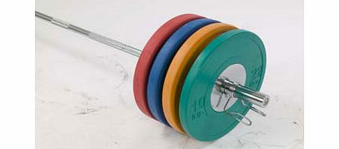 Body Power 160Kg Deluxe Rubber/Chrome Olympic Set