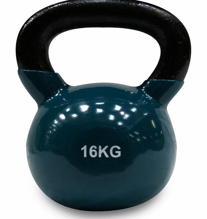 Body Power 16kg Vinyl Coated Kettle Bell (x1)