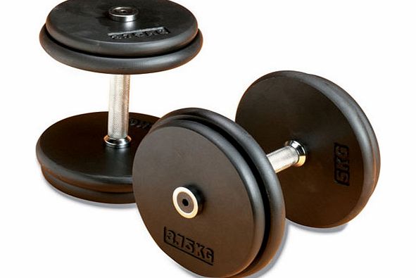 Body Power Pro-style Dumbbells 17.5kg (x2)