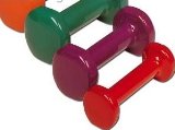 Dumbell Set - VINYL 4 kgPAIR-(2 kg each) - FREE TRAINING DVD -NEW ITEM