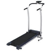 Sculpture manual foldable treadmill