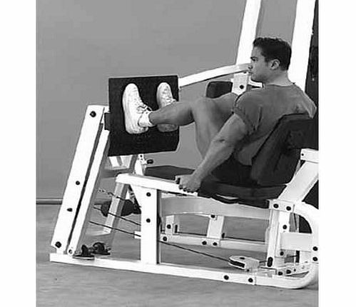 Body-Solid Leg Press Attachment for EXM4000 WHITE