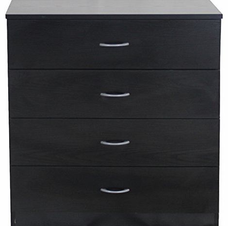 Boldon Budget 4 Drawer Chest of Drawers - Black