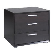 Bologna Bedside Chest, Dark Chocolate